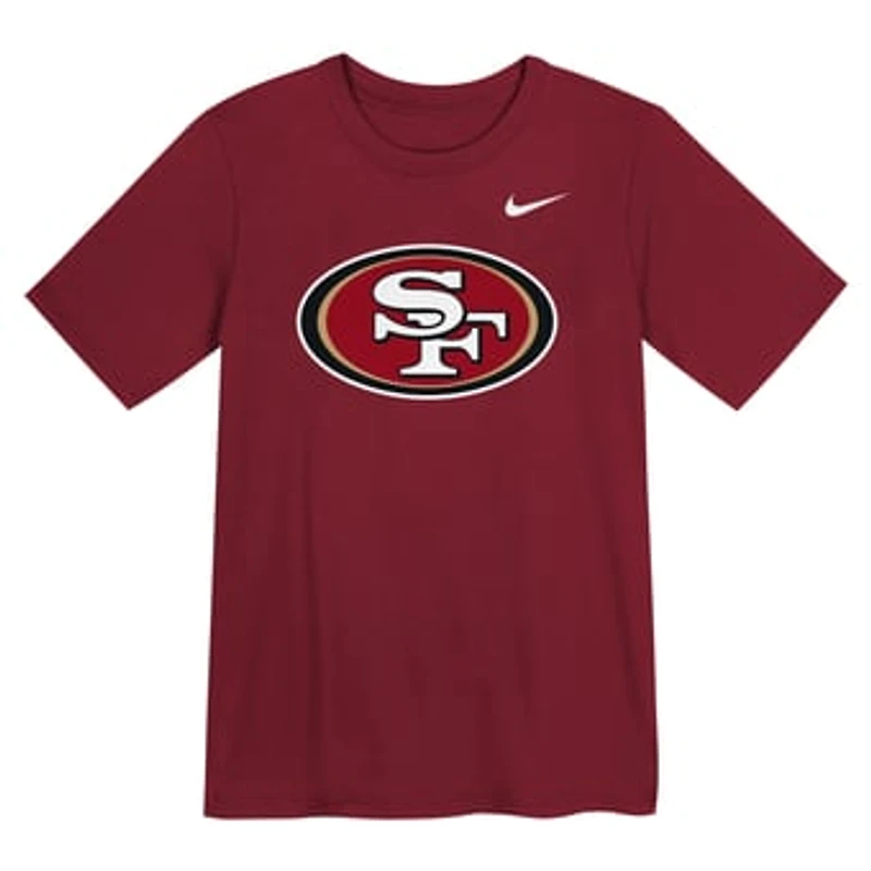 Preschool Nike  Scarlet San Francisco 49ers Logo T-Shirt