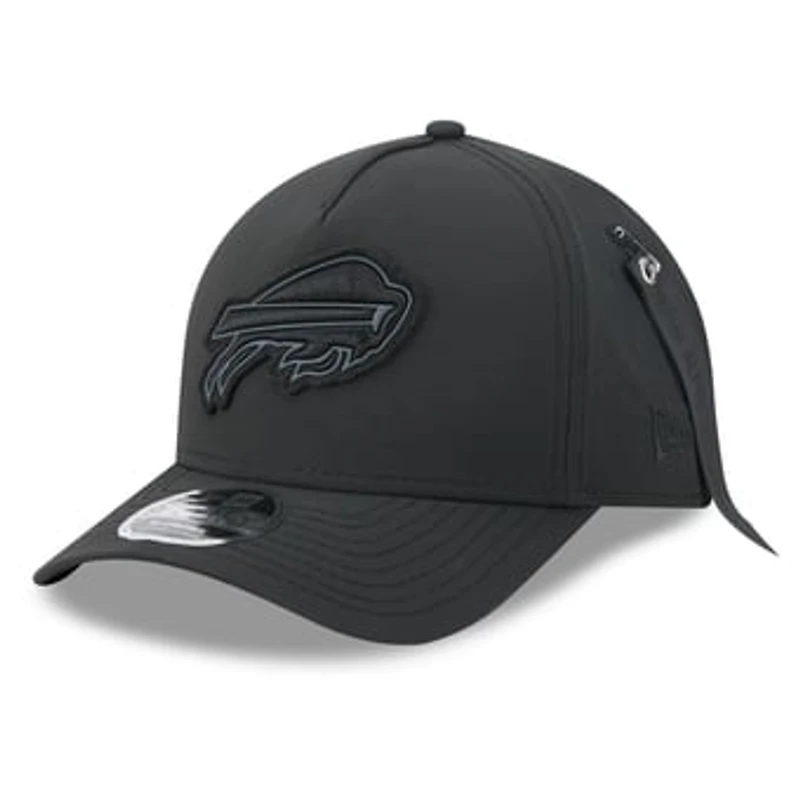 Men's New Era x Alpha Industries Black Buffalo Bills A-Frame 9FORTY Adjustable Hat