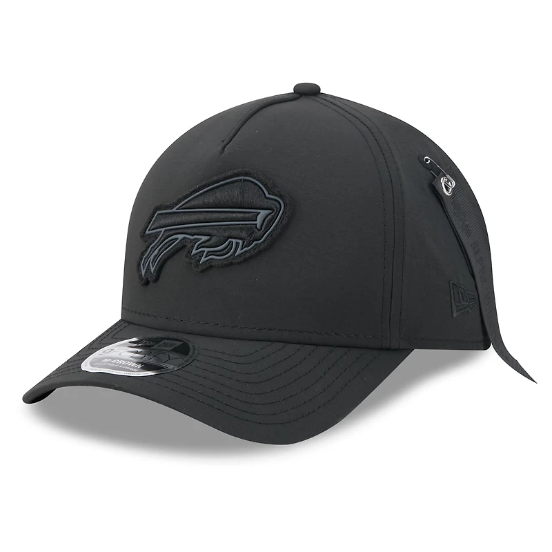 Men's New Era x Alpha Industries Black Buffalo Bills A-Frame 9FORTY Adjustable Hat