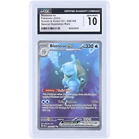 Blastoise EX 2023 Pokemon 151 Special Illustration Rare #200 CGC Authenticated 10 Card