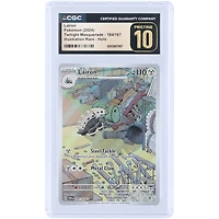 Lairon 2024 Pokemon Twilight Masquerade Illustration Rare #184 CGC Authenticated Pristine 10 Card