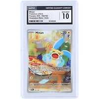 Minun 2023 Pokemon Paradox Rift Illustration Rare #194 CGC Authenticated 10 Card