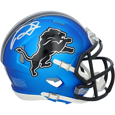 David Montgomery Detroit Lions Autographed Riddell 2024 Alternate Speed Mini Helmet