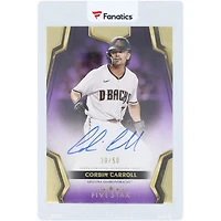 Corbin Carroll Arizona Diamondbacks Autographed 2024 Topps Five Star Purple #FSA-CCA #30/50 Card
