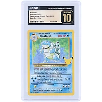 Blastoise 2021 Pokemon Celebrations Holo #2 CGC Authenticated Pristine 10 Card