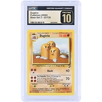 Dugtrio 2000 Pokemon Base Set 2 #23 CGC Authenticated Pristine 10 Card
