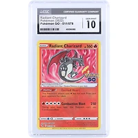Radiant Charizard 2022 Pokemon Go Holo #011 CGC Authenticated 10 Card