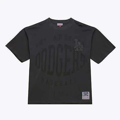 Men's Mitchell & Ness  Black Los Angeles Dodgers Downtown Premium T-Shirt