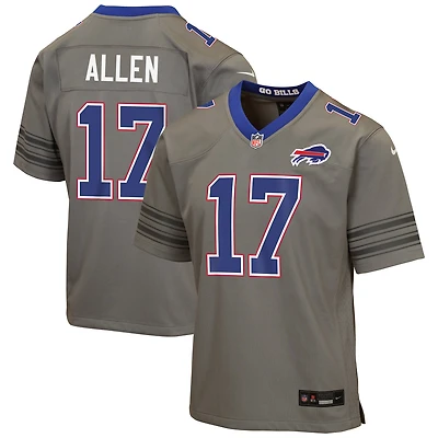 Youth Nike Josh Allen Gray Buffalo Bills Nickel City Game Jersey