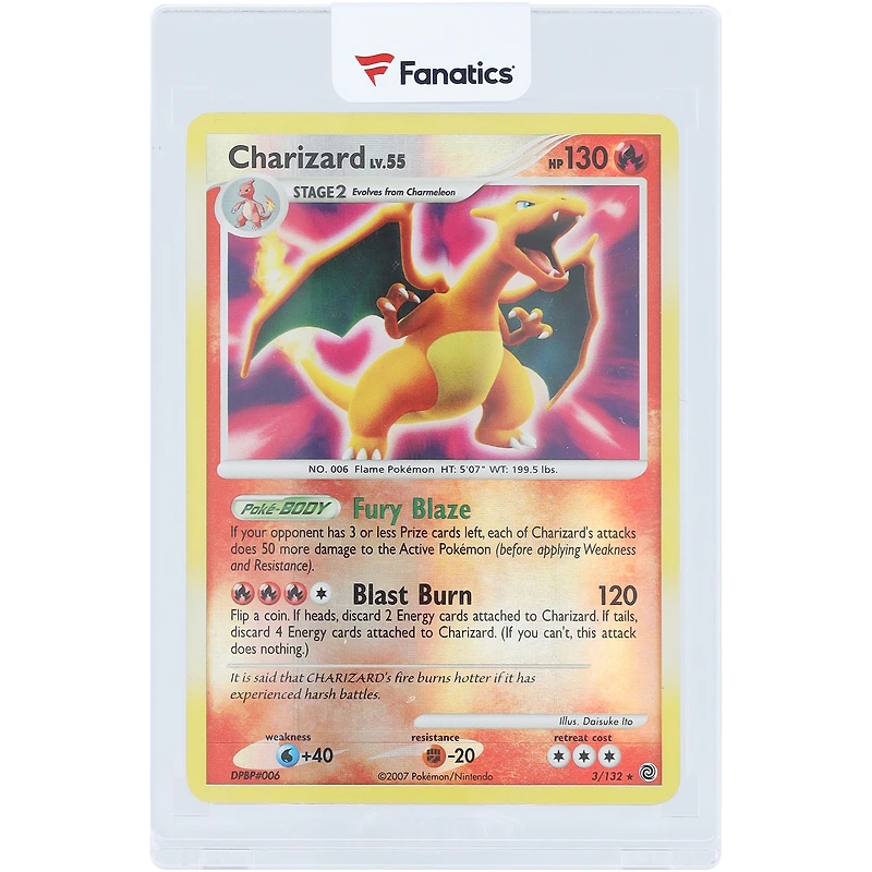 Charizard 2007 Pokemon Diamond & Pearl Secret Wonders Reverse Holo #3 Card