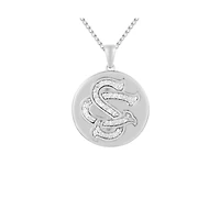 FanDrip Silver South Carolina Gamecocks  Pendant Necklace with 18" Chain