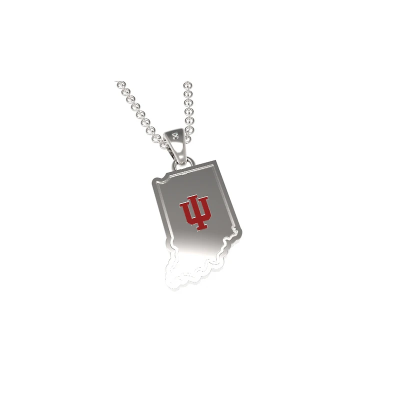 FanDrip Indiana Hoosiers 17" Stainless Steel Pendant Necklace