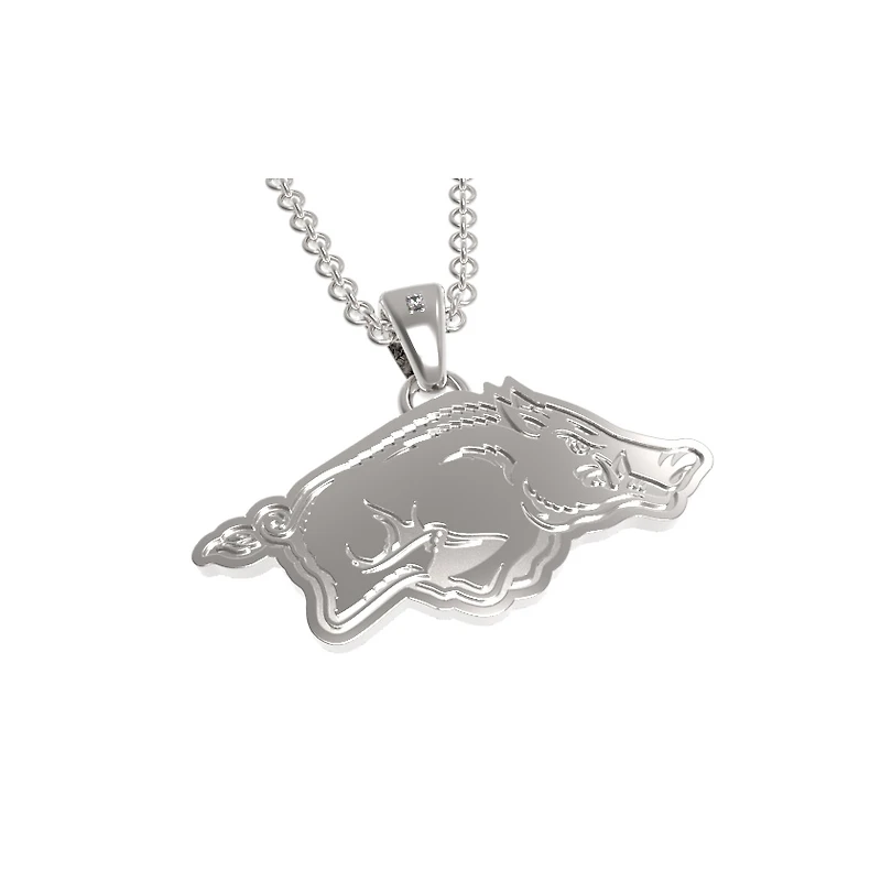 FanDrip Arkansas Razorbacks 17" Stainless Steel Pendant Necklace