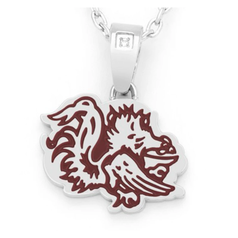 FanDrip South Carolina Gamecocks 17" Stainless Steel Pendant Necklace