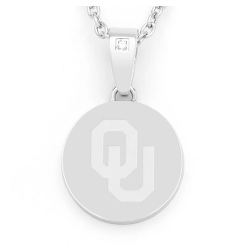 FanDrip Oklahoma Sooners 17" Stainless Steel Pendant Necklace