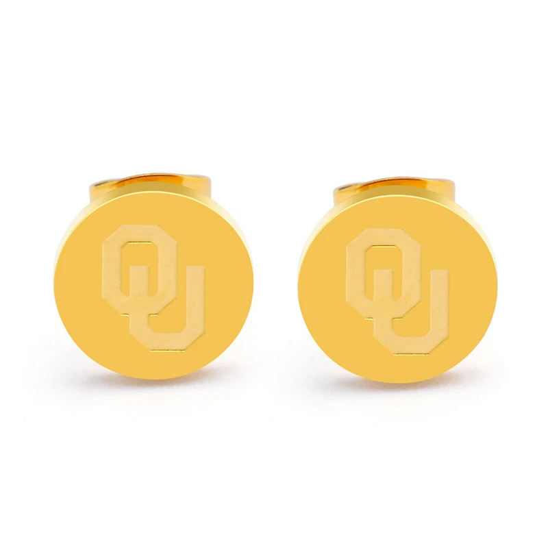 FanDrip Oklahoma Sooners Stainless Steel Stud Earrings
