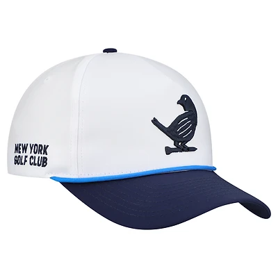 Men's Redvanly White New York Golf Club Bluebird Rope Adjustable Hat