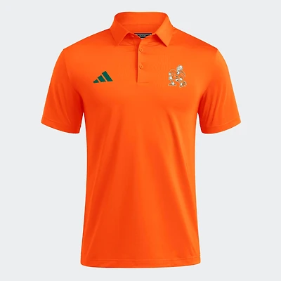 Men's adidas Orange Miami Hurricanes Ultimate 365 Solid Polo
