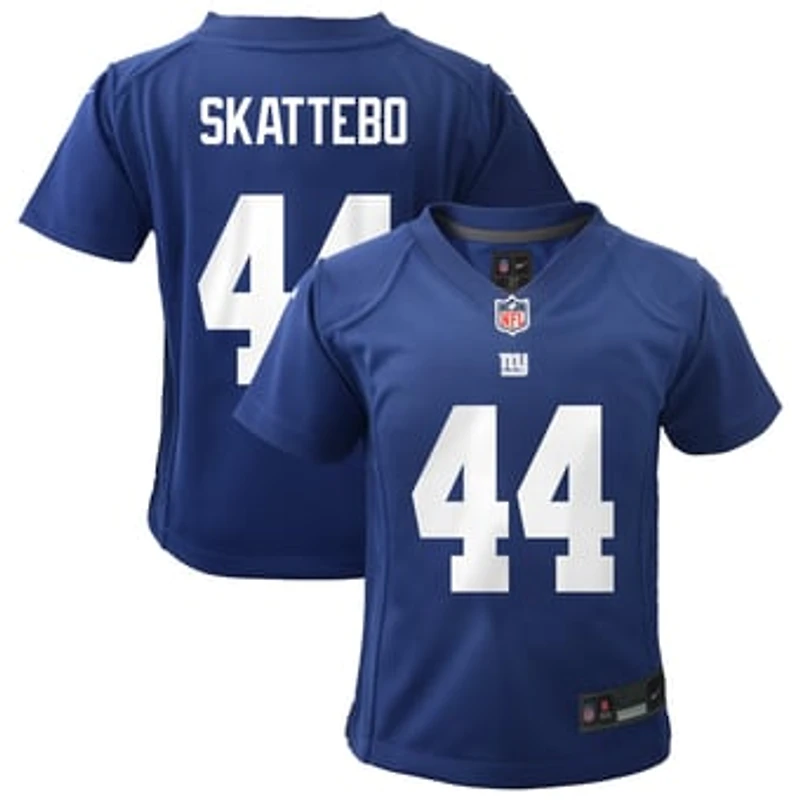 Infant Nike Cam Skattebo Royal New York Giants Team Game Jersey