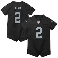Newborn Nike Ashton Jeanty Black Las Vegas Raiders Romper Game Jersey
