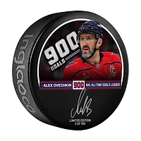 Alexander Ovechkin Washington Capitals Autographed 900th Goal Hockey Puck - Limited Edition of 900