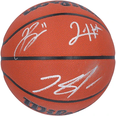 Jalen Brunson, Karl-Anthony Towns & Josh Hart New York Knicks Autographed Wilson Authentic Series Indoor/Outdoor Basketball
