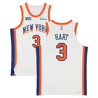 Josh Hart New York Knicks Autographed White Nike 2024-25 City Edition Authentic Jersey
