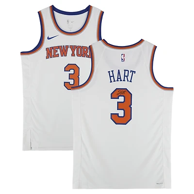 Josh Hart New York Knicks Autographed White Nike Association Edition Swingman Jersey