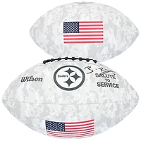 Ben Roethlisberger Pittsburgh Steelers Autographed Wilson 2024 Salute To Service Football