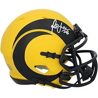 Marshall Faulk St. Louis Rams Autographed Riddell Rave Speed Mini Helmet