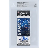 Tom Brady New England Patriots Autographed Perfect Passer Rating Game Beckett Fanatics Witnessed Authenticated Ticket from November 25, 2010