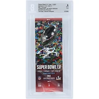 Tom Brady Tampa Bay Buccaneers Autographed Super Bowl LV Beckett Fanatics Witnessed Authenticated Ticket from February 7, 2021