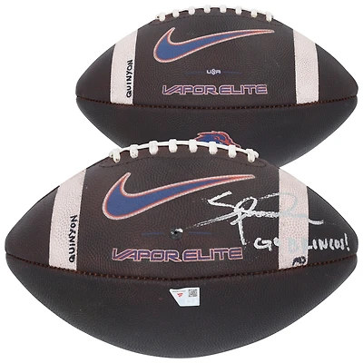 Spencer Danielson Boise State Broncos Autographed Game-Used Football vs. New Mexico Lobos on October 11, 2025 with "Go Broncos!" Inscription