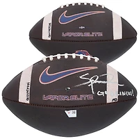 Spencer Danielson Boise State Broncos Autographed Game-Used Football vs. New Mexico Lobos on October 11, 2025 with "Go Broncos!" Inscription
