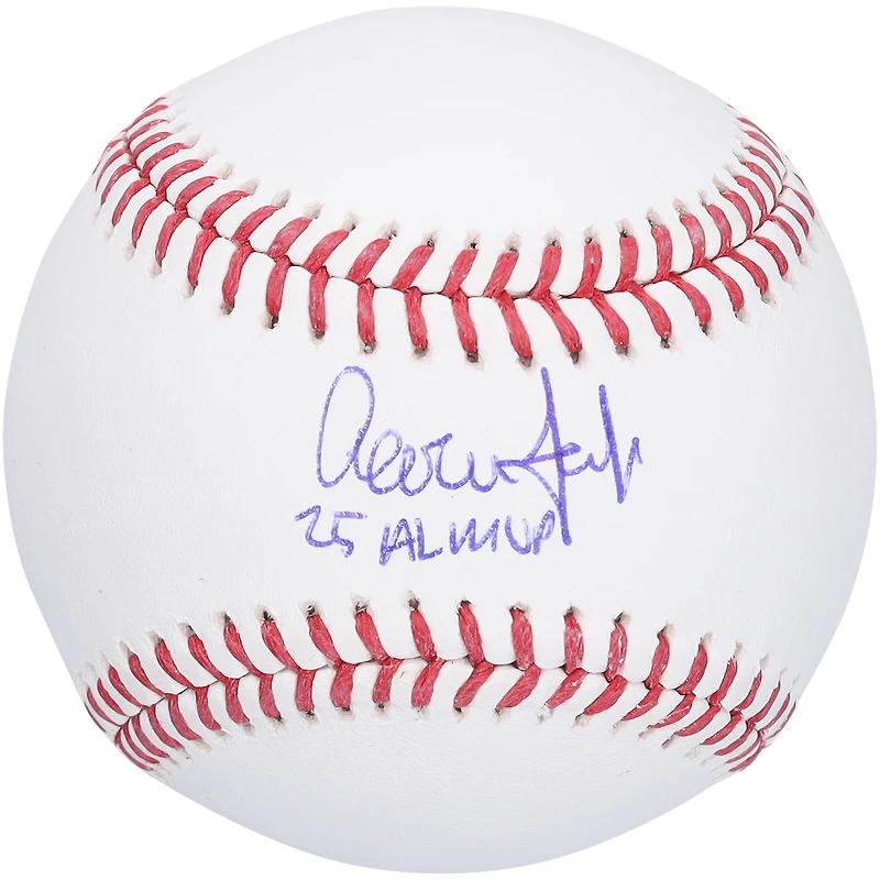Aaron Judge New York Yankees Autographed Baseball with "25 AL MVP" Inscription
