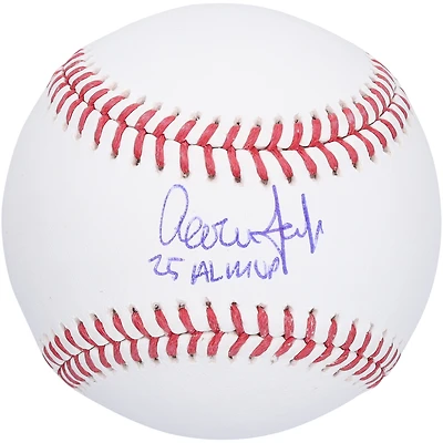 Aaron Judge New York Yankees Autographed Baseball with "25 AL MVP" Inscription