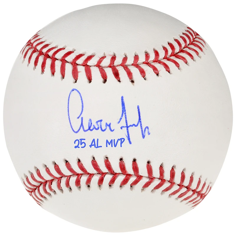 Aaron Judge New York Yankees Autographed Baseball with "25 AL MVP" Inscription