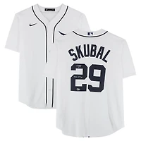 Tarik Skubal Detroit Tigers Autographed White Nike Replica Jersey with "25 AL Cy Young" Inscription
