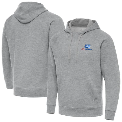 Men's Antigua Heather Gray Connor Zilisch Victory Hoodie