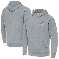 Men's Antigua Heather Gray Connor Zilisch Victory Hoodie