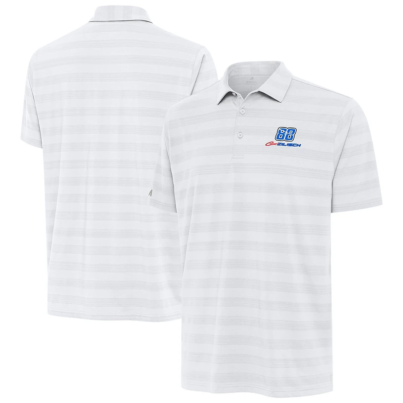 Men's Antigua White Connor Zilisch Tunnel Polo