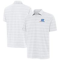 Men's Antigua  White Connor Zilisch Tunnel Polo