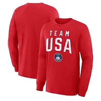 Men's Red Team USA Curling Legacy Long Sleeve T-Shirt