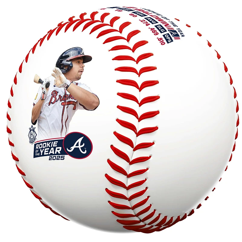 Drake Baldwin Atlanta Braves 2025 National League Rookie of the Year Award Winner Rawlings Baseball