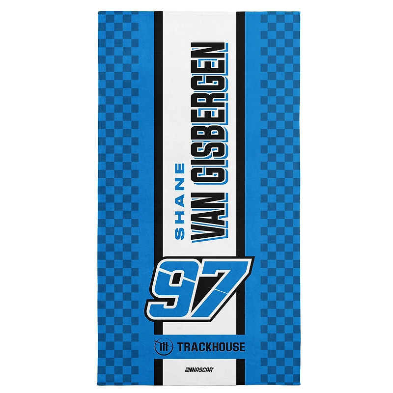 The Northwest Group Blue Shane van Gisbergen Checkerboard Beach Towel