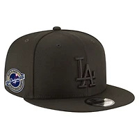 Men's New Era Black Los Angeles Dodgers 2024/25 Back-to-Back Champions Circle Side Patch 9FIFTY Snapback Hat