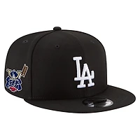 Men's New Era Black Los Angeles Dodgers 2025 Champions Samurai Side Patch 9FIFTY Snapback Hat