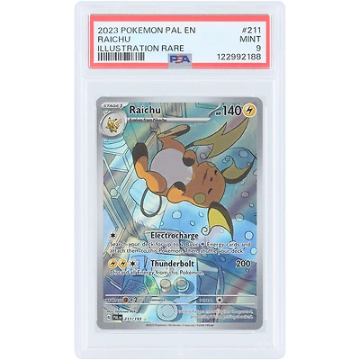 Raichu 2023 Pokemon Paldea Evolved Illustration Rare #211 PSA Authenticated 9 Card