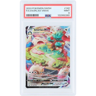 Snorlax VMAX 2020 Pokemon Sword & Shield Ultra Rare #142 PSA Authenticated 9 Card