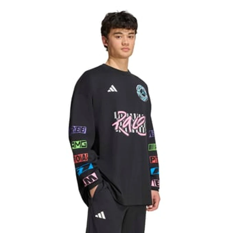 Unisex adidas Black Mercedes-AMG Petronas F1 Team Night Collection Sweatshirt